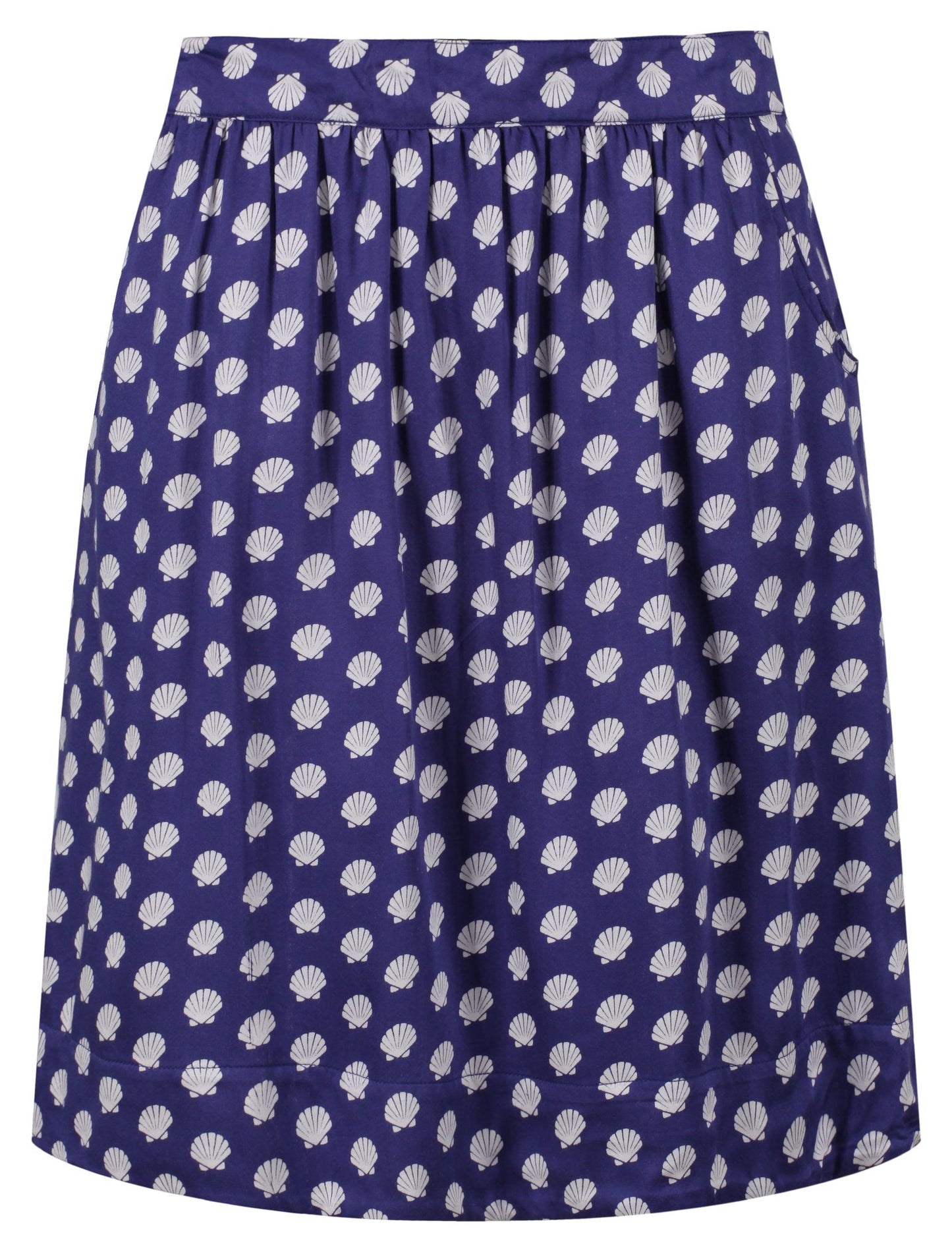 Mudd & Water Womens 'City Skirt' - Blue Shell Print