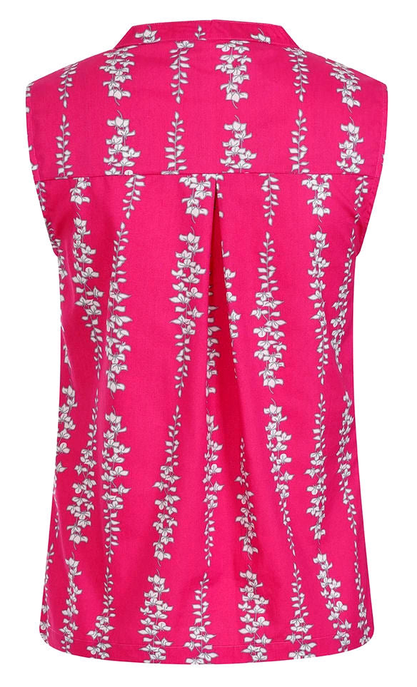 Mudd & Water Womens 'Fuji Blouse' - Fuchsia Blossom Print