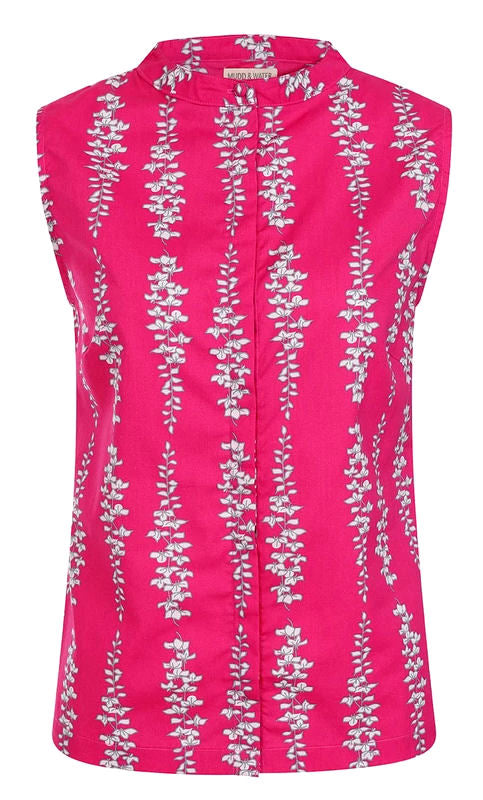 Mudd & Water Womens 'Fuji Blouse' - Fuchsia Blossom Print