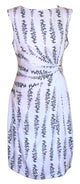 Mudd & Water Womens Twist Side Kyoto Dress White Blossom Print
