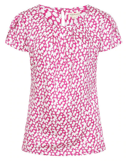 Mudd & Water Womens 'Calla Top' - Aster Leaf Print