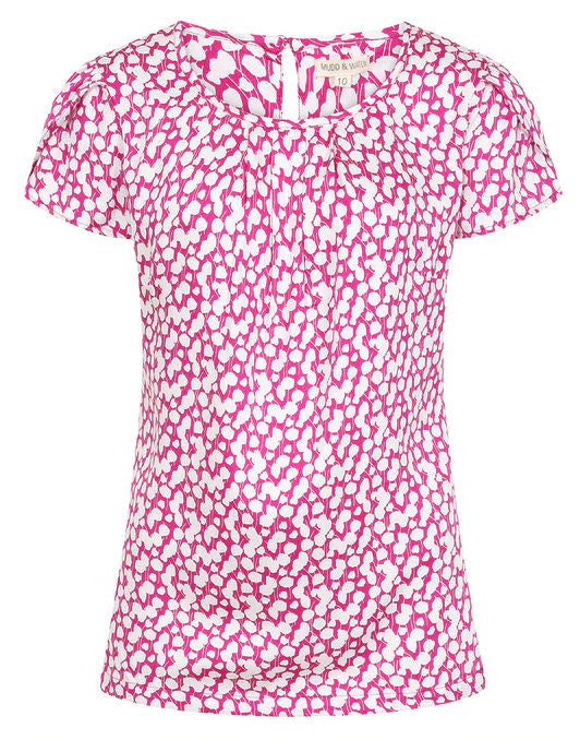 Mudd & Water Womens 'Calla Top' - Aster Leaf Print