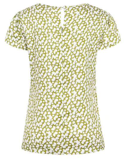 Mudd & Water Womens 'Calla Top' - Olive Green Leaf Print