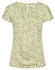 Mudd & Water Womens Calla Top Olive Green Leaf Print