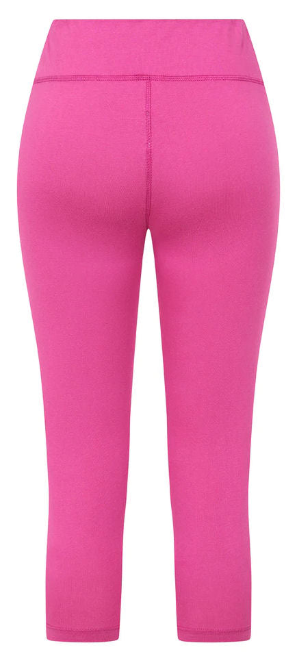 Women's Aster Pink organic cotton cropped leggings from Mudd & Water.