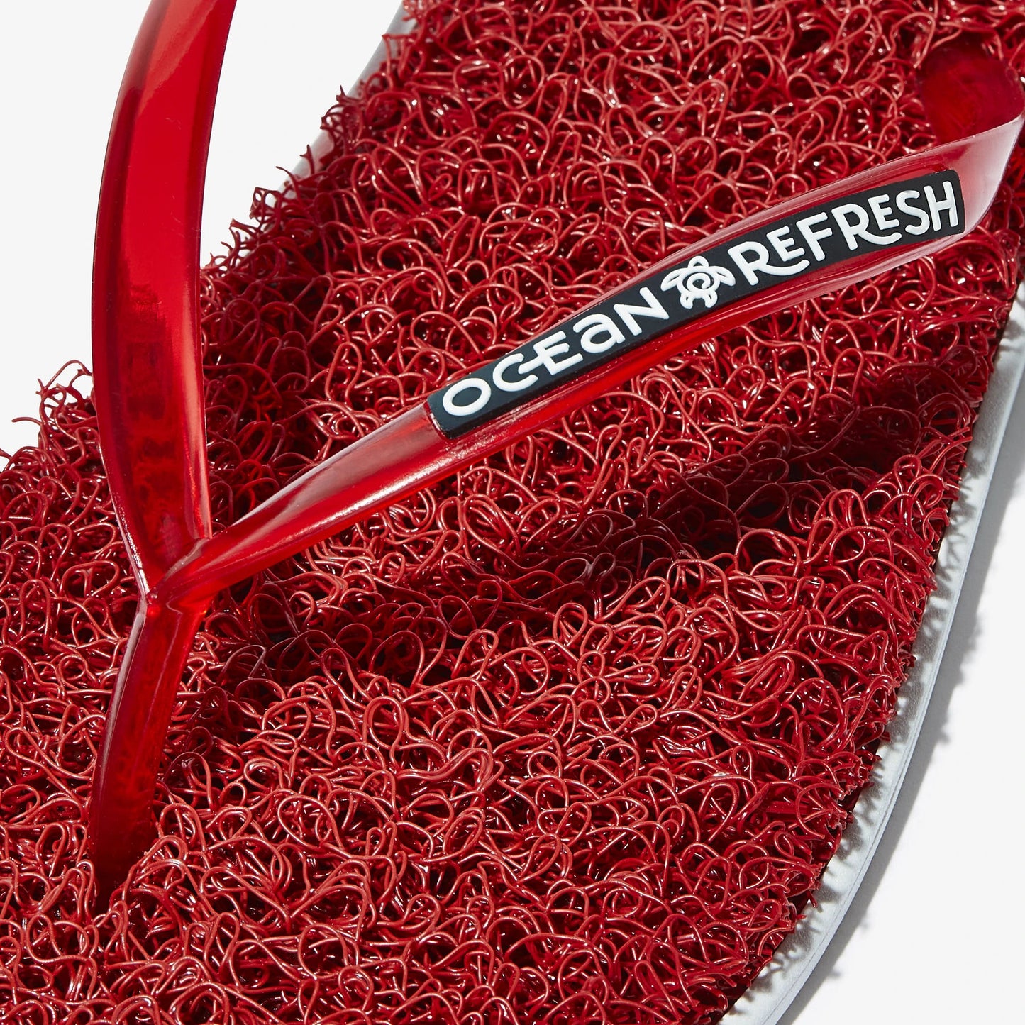 Ocean Refresh Womens Flip Flops - Coral Red