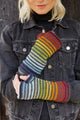Pachamama Adults Vancouver Knitted Handwarmers Multicoloured Stripe