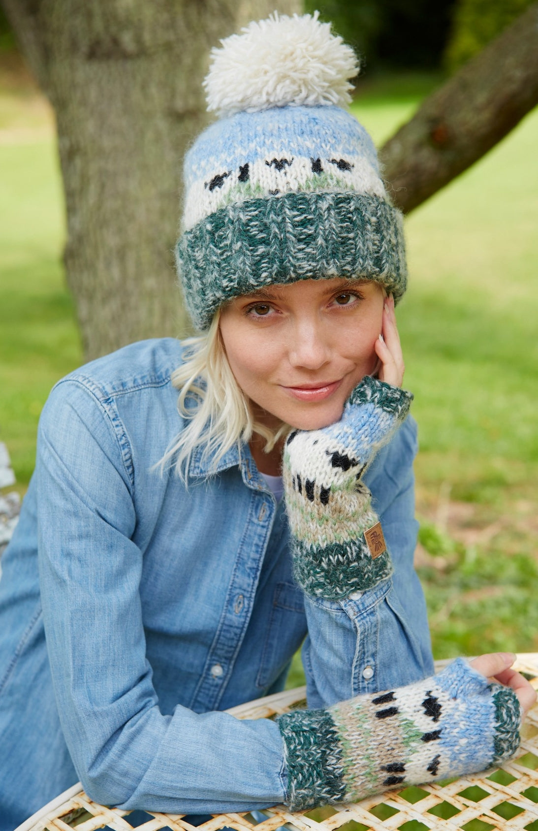Pachamama Adults 'Hazy Sheep' Knitted Bobble Beanie
