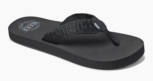 Reef Mens Smoothy Flip Flops - Black