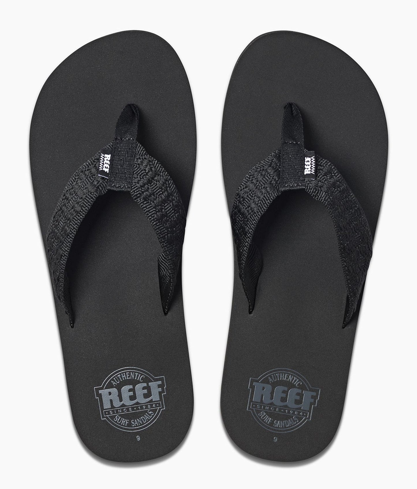 Reef Mens 'Smoothy' Flip Flops - Black