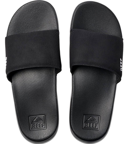 Reef Mens 'One Slide' Padded Strap Slider - Black