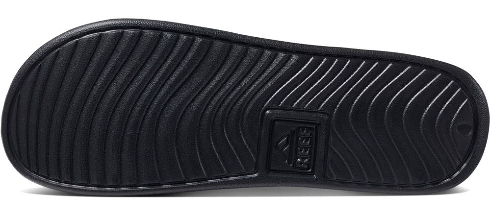 Reef Mens 'One Slide' Padded Strap Slider - Black
