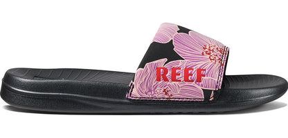 Reef Womens 'One Slide' Padded Strap Slider - Purple Blossom