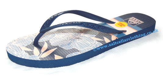 Reef Womens 'Seaside Prints' Flip Flops - Navy Blossom