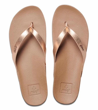 Reef Womens 'Cushion Court' Flip Flops - Rose Gold