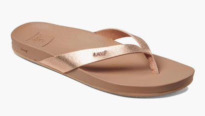 Reef Womens 'Cushion Court' Flip Flops - Rose Gold