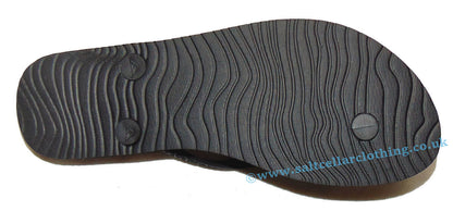 Reef Womens 'Seaside' Flip Flops - Black / Paradise Pink