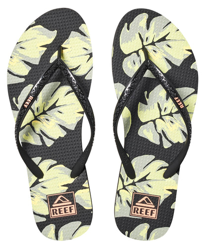 Reef Womens 'Seaside Prints' Flip Flops - Jungle Fronds