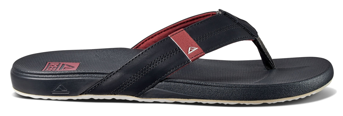 Reef Mens 'Cushion Phantom' Flip Flops - Red / Raven