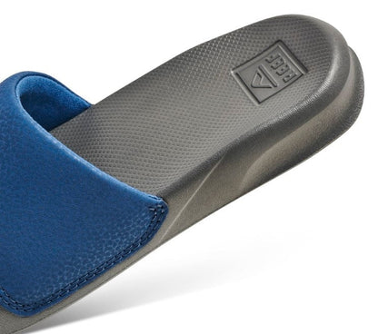 Reef Kids 'One Slide' Slider Sandals - Grey / Blue