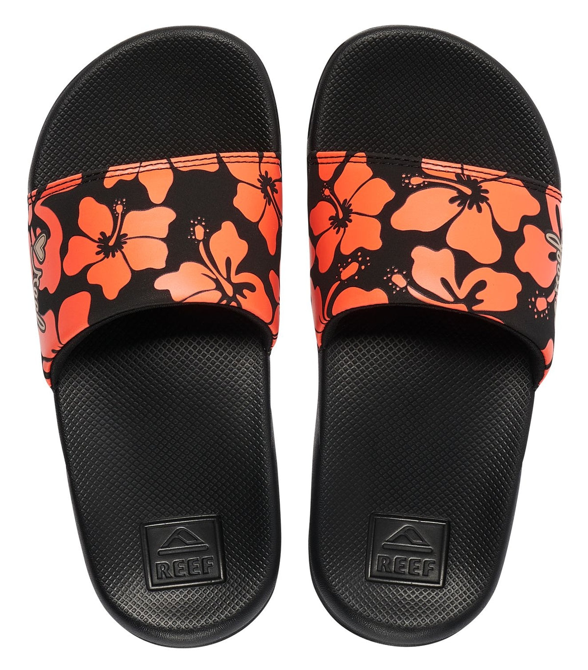 Reef Kids 'One Slide' Slider Sandals - Hibiscus Coral
