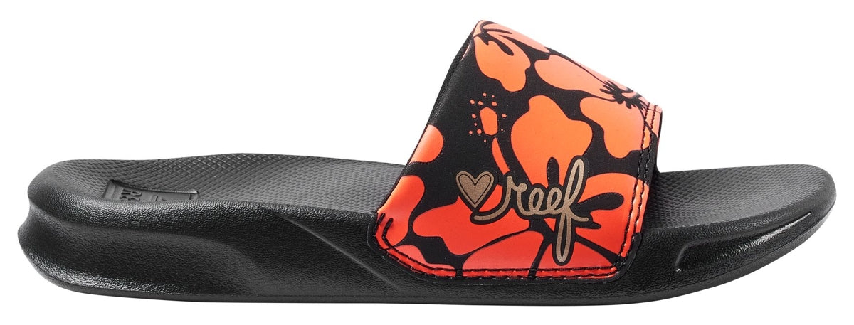 Reef Kids 'One Slide' Slider Sandals - Hibiscus Coral