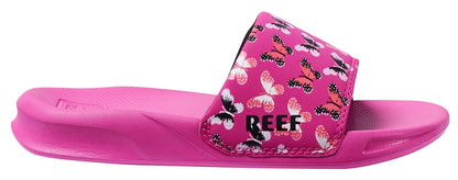 Reef Kids 'One Slide' Slider Sandals - Orchid Butterfly