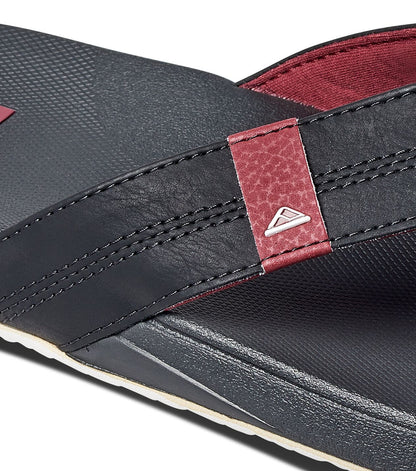 Reef Mens 'Cushion Phantom' Flip Flops - Red / Raven