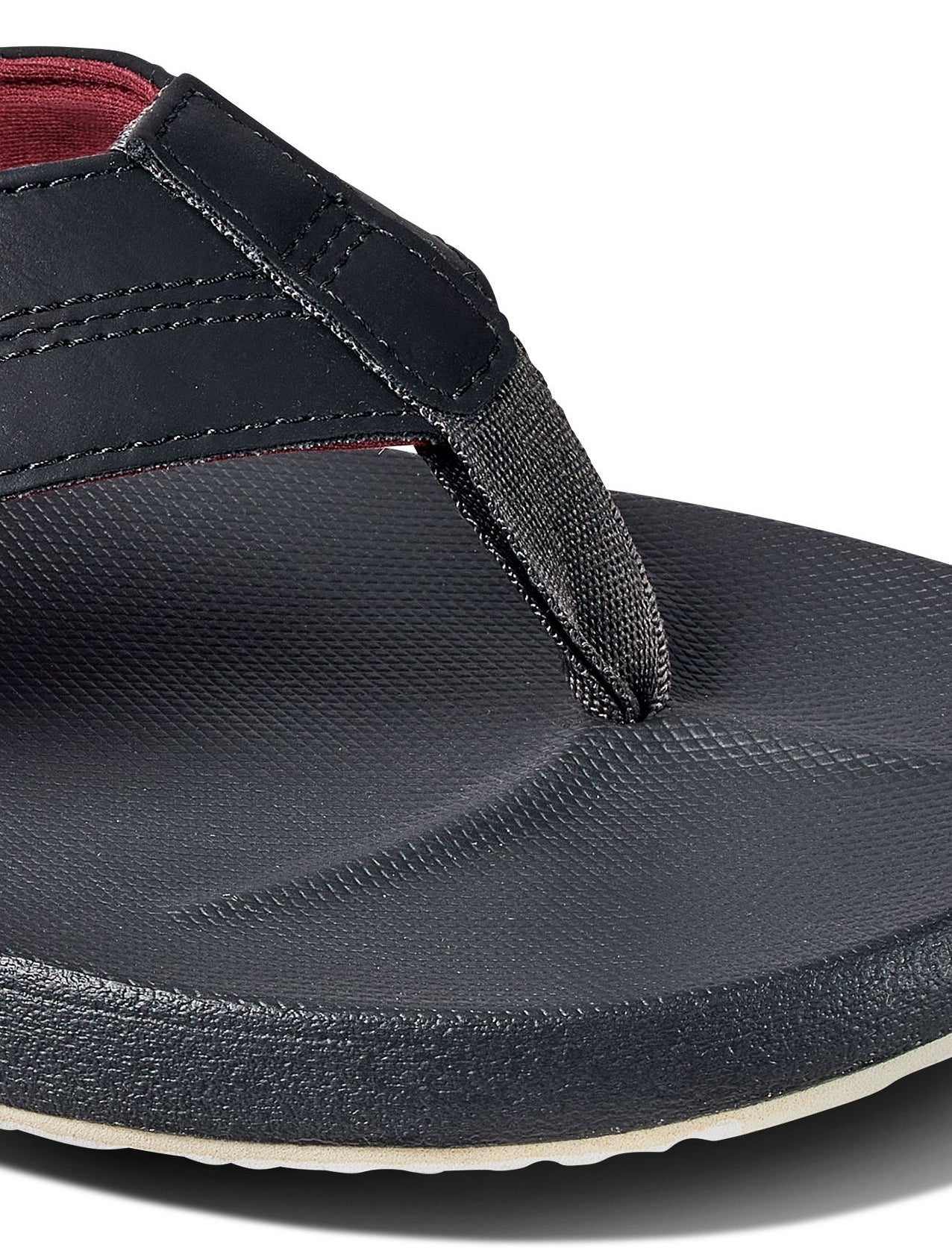 Reef Mens 'Cushion Phantom' Flip Flops - Red / Raven