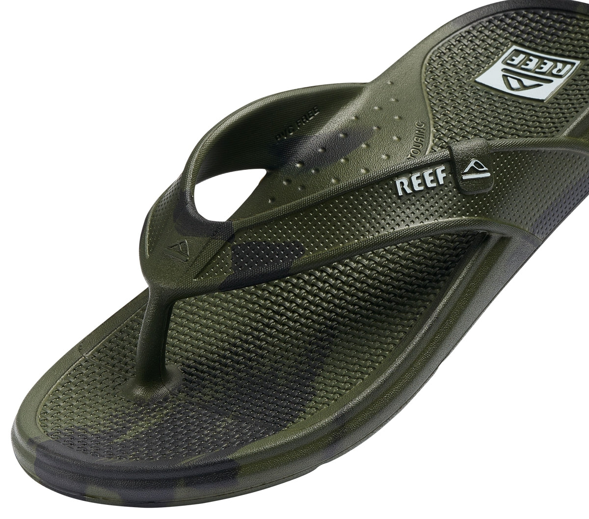 Reef Mens 'Oasis' Flip Flops - Olive Marble