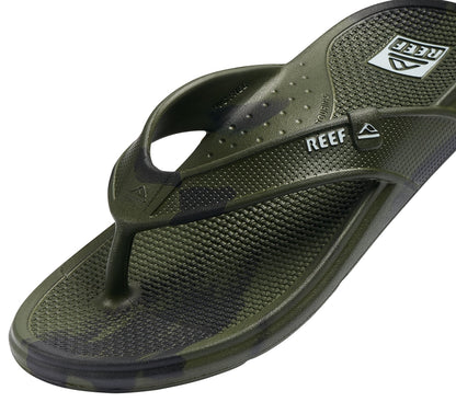 Reef Mens 'Oasis' Flip Flops - Olive Marble