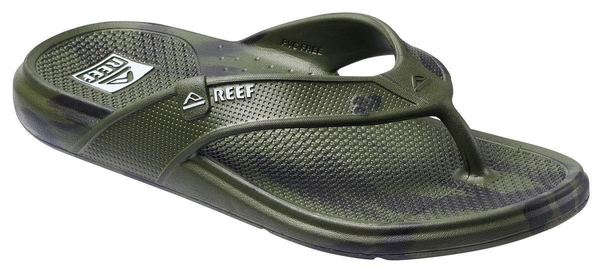 Reef Mens 'Oasis' Flip Flops - Olive Marble