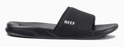 Reef Mens 'One Slide' Padded Strap Slider - Black