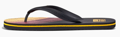 Reef Mens 'Seaside Prints' Flip Flops - Sunset Stripes