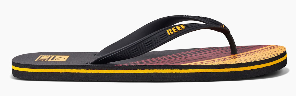 Reef Mens 'Seaside Prints' Flip Flops - Sunset Stripes