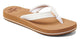 Reef Womens Cushion Breeze Flip Flops Cloud White
