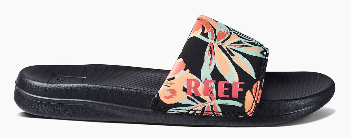 Reef Womens 'One Slide' Padded Strap Slider - Monstera
