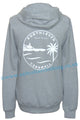 Salt Cellar Unisex Porthleven, Cornwall Printed Pop Over Hoody Grey Marl