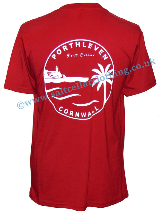 Men's Porthleven Cornwall printed tee from Salt Cellar