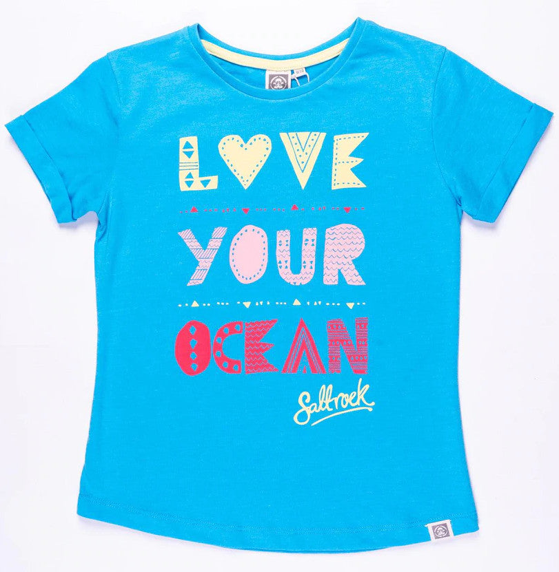 Saltrock Kids 'Oceana' Printed Tee - Bright Blue