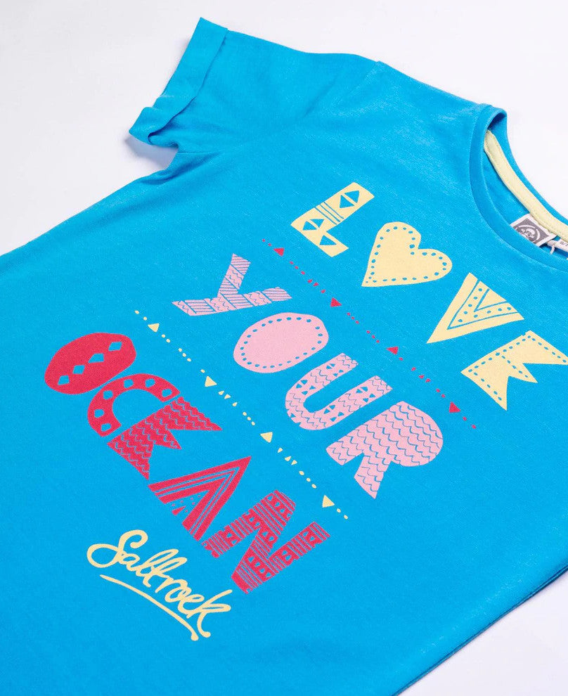 Saltrock Kids 'Oceana' Printed Tee - Bright Blue