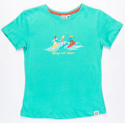 Saltrock Kids 'Party Wave' Printed Tee - Turquoise