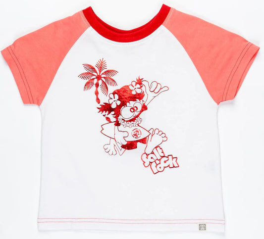 Saltrock Kids 'Tik Time' Raglan Tee - Pink