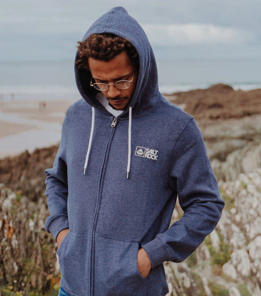 Saltrock Mens Original Zip Hoodie - Bluedres