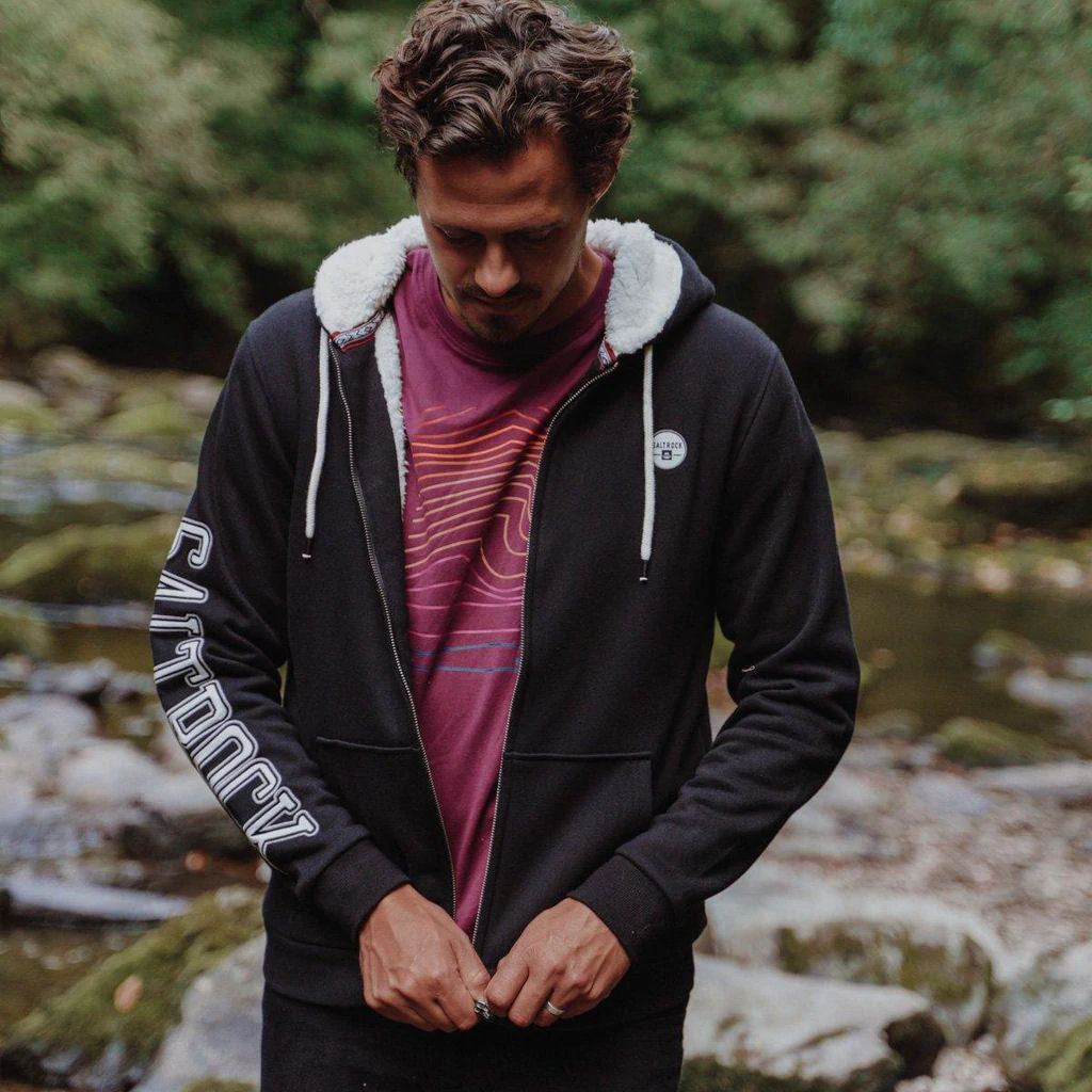 Fur lined hoodie mens online