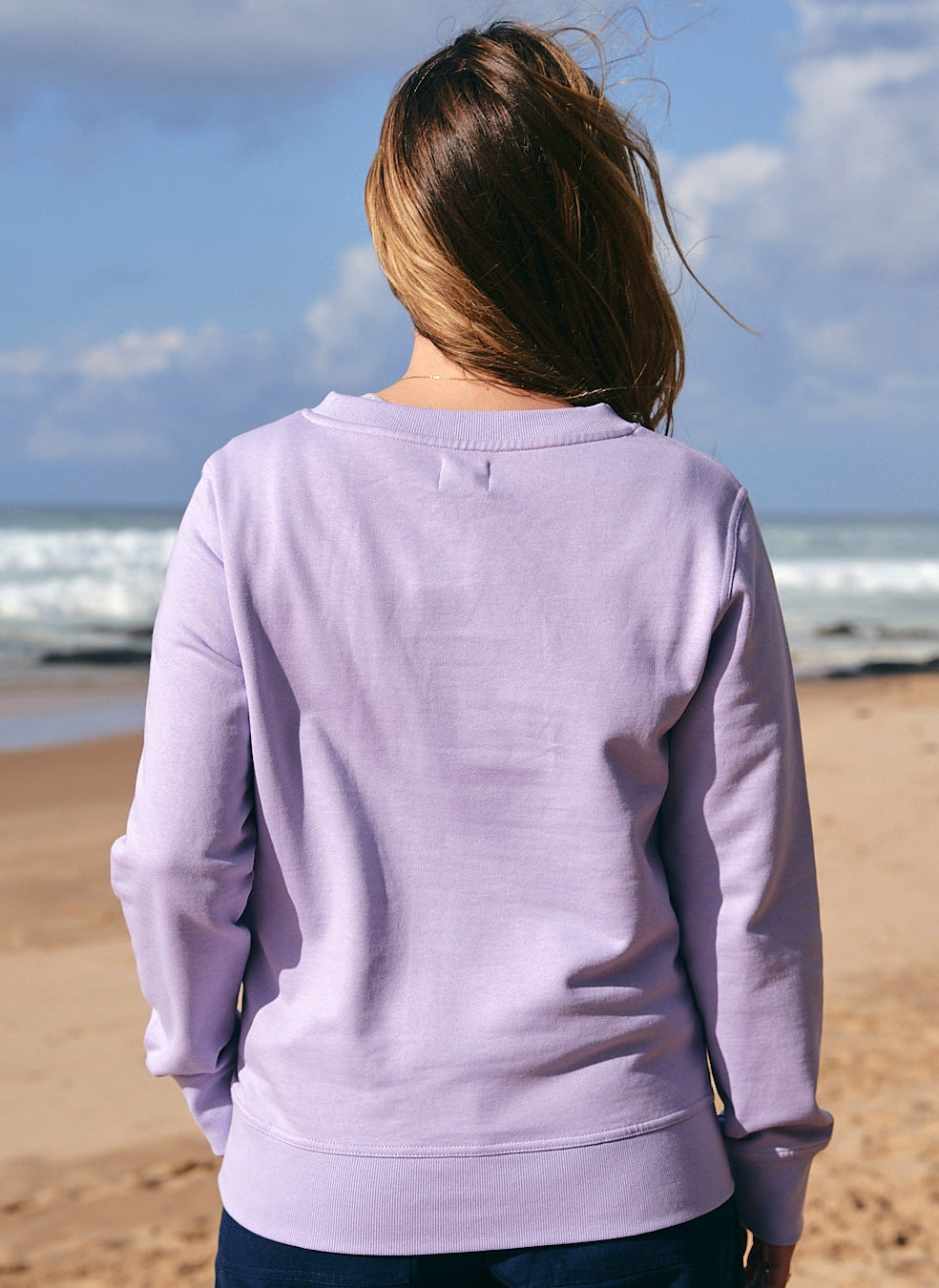 Light purple sweatshirt top