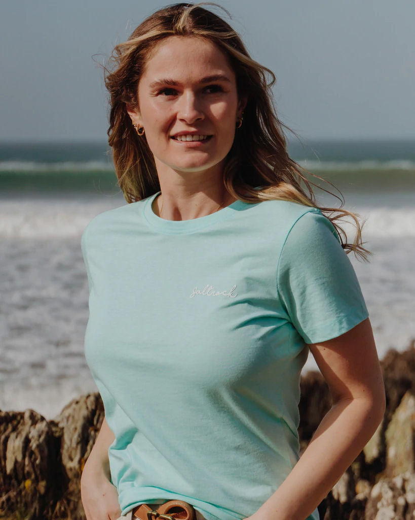 Saltrock Womens Velator Short Sleeve Tee - Light Blue / Turquoise