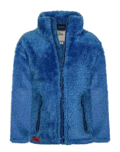 Lighthouse Kids 'Ted' Full Zip Sherpa Fleece - Ocean Blue