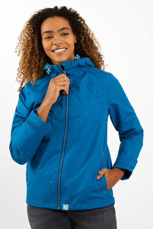 Weird Fish Womens 'Tia' Waterproof Jacket - Storm Blue