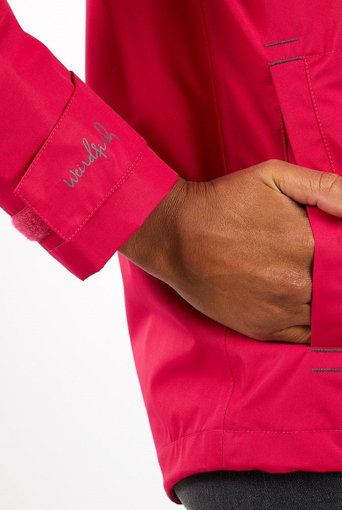 Weird Fish Womens 'Tia' Waterproof Jacket - Dark Pink